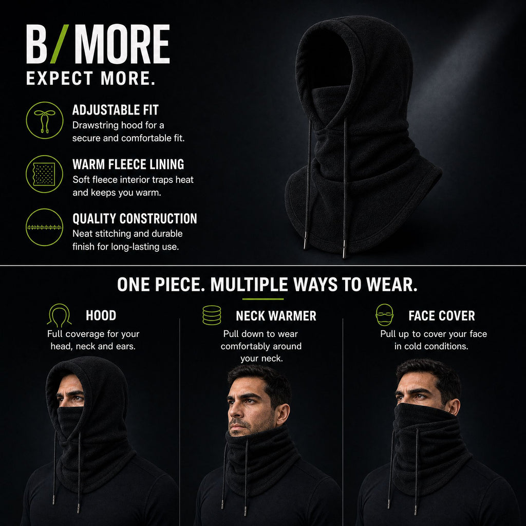 B/MORE Thermal Running Neck Warmer & Face Mask