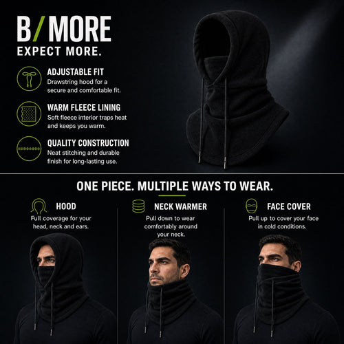 B/MORE Thermal Running Neck Warmer & Face Mask